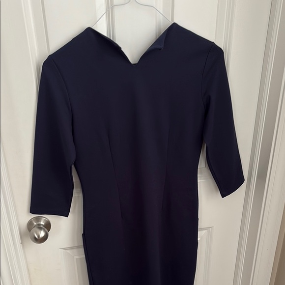 J. McLaughlin Catalyst Winter Navy Dress - Picture 6 of 6